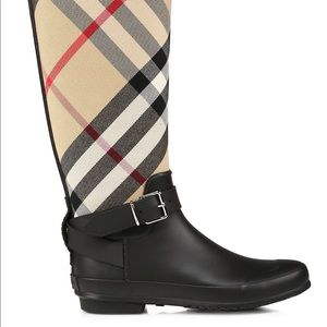 Burberry knee high rain boots